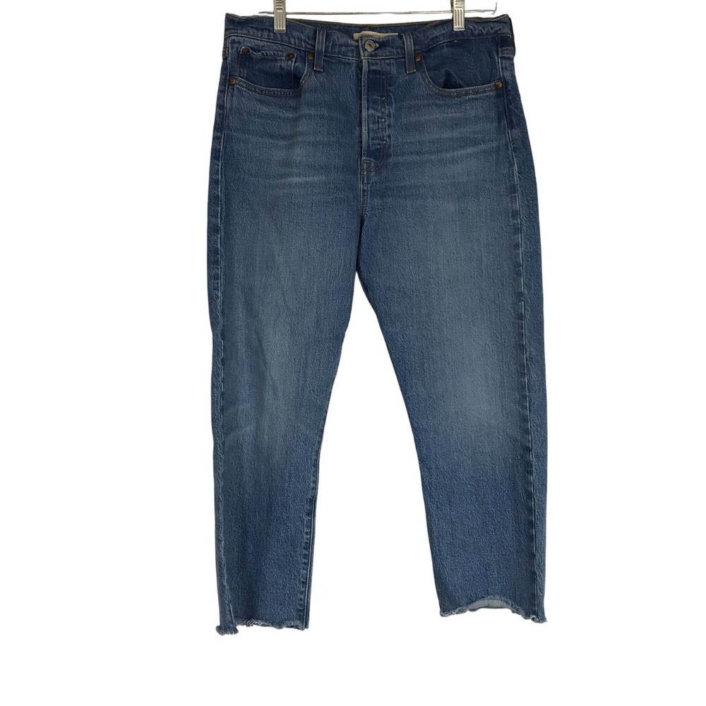 LEVI'S- WPOMEN'S‎ 31 - BLUE WEDGIE STRAIGHT DENIM JEANS